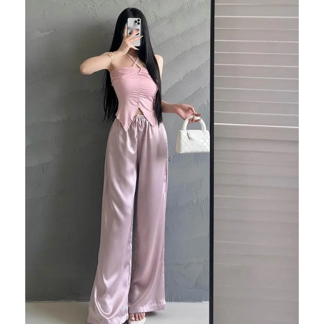 Pantalon en satin Mila