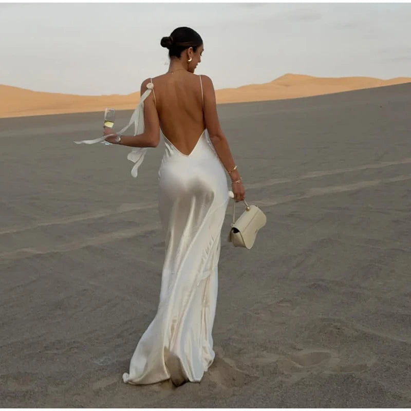 Robe en satin Héloïse