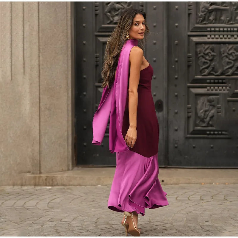 Robe en satin Laure
