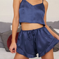 Pyjama bleu Maya satin