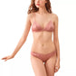 ensemble lingerie oceanne satin rose